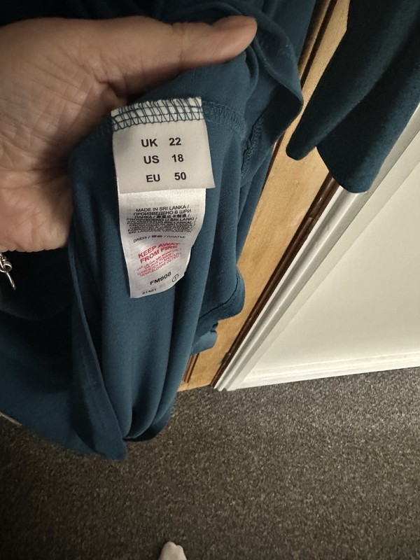 Stunning Turquoise Joanna Hope Dress Size 22 Worn Once - Perfect Condition. gallery