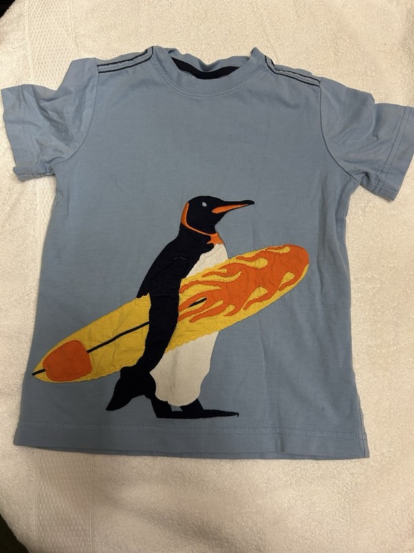 Hannah Anderson Penguin T-shirt Size 110cm , Size 5 Blue