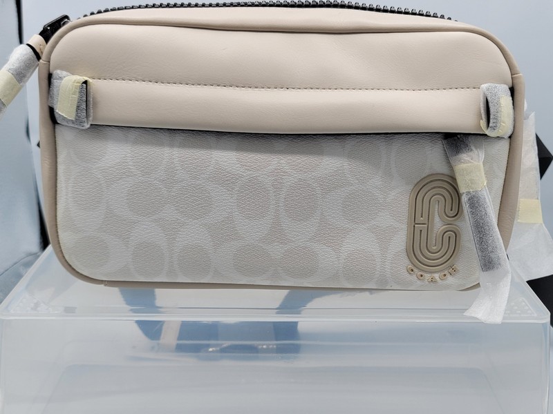 COACH EDGE CROSSBODY BAG 2338, Signature Print in Chalk, Women/Unisex