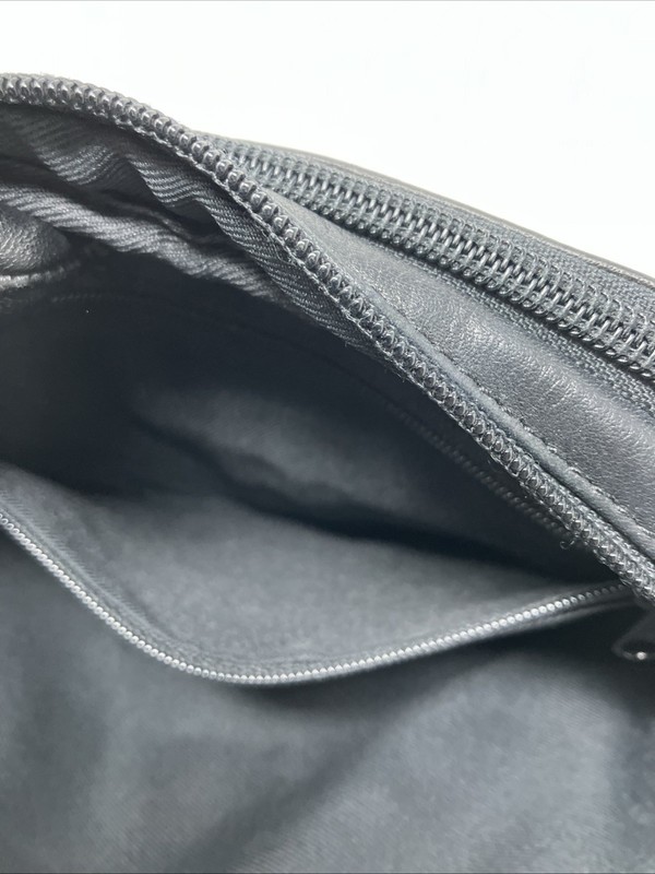 Fossil Leather Crossbody Purse With Built In Card ID Wallet Pockets Black gallery
