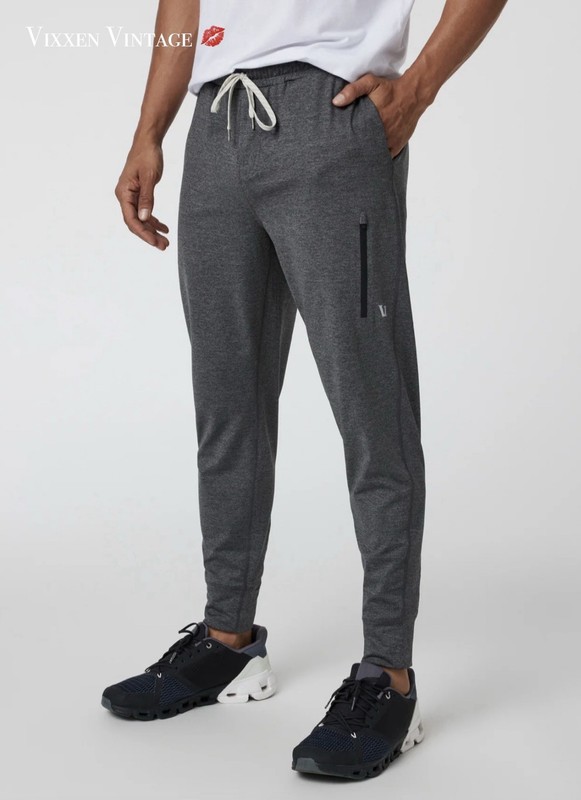 VUORI ‘SUNDAY PERFORMACE JOGGERS’ IN CHARCOAL HEATHER MSRP $110
