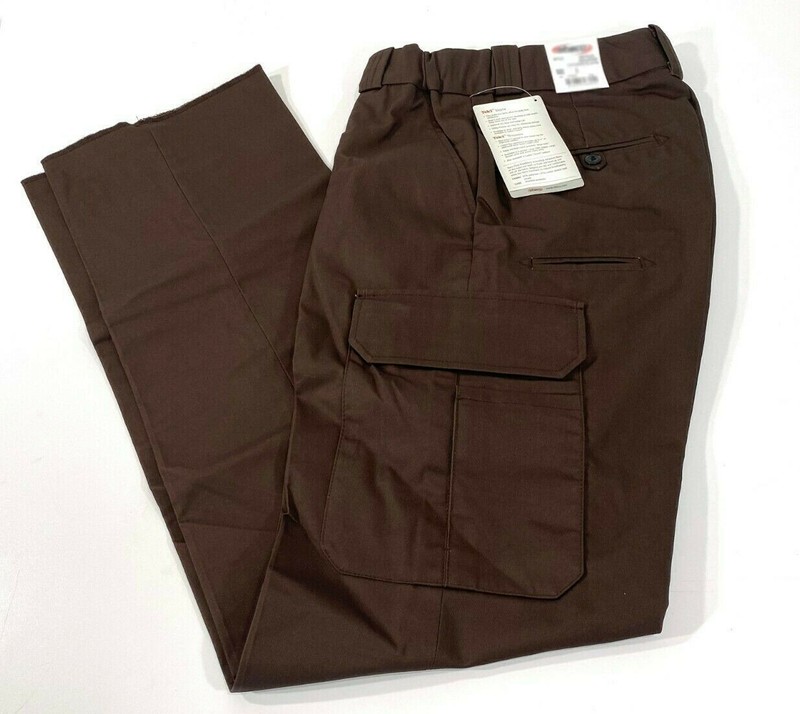 ELBECO E9615LCN WOMENS TEK3 POLY COTTON TWILL CARGO PANTS BROWN 8×35 UNHEMMED