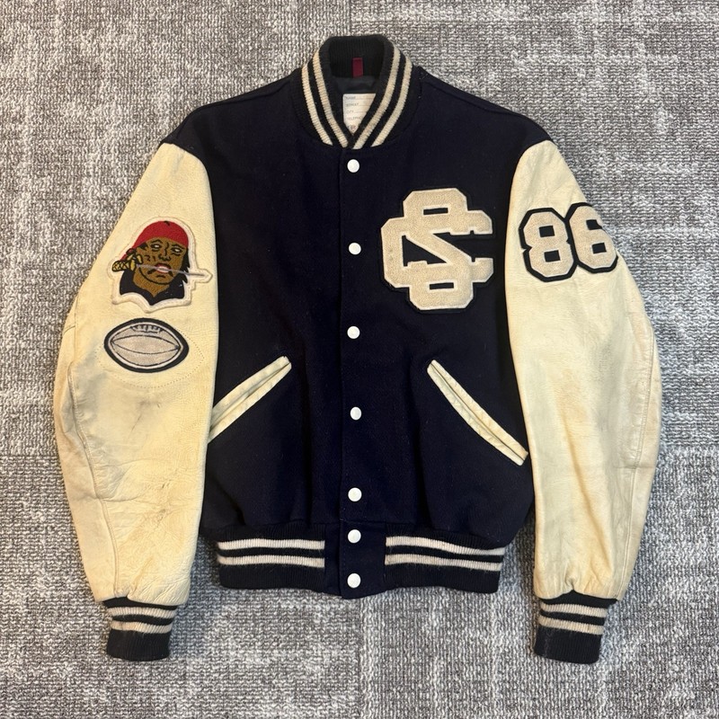 DeLONG Sportswear 1986 Vintage Letterman Varsity Jacket St. Charles High Mens 42