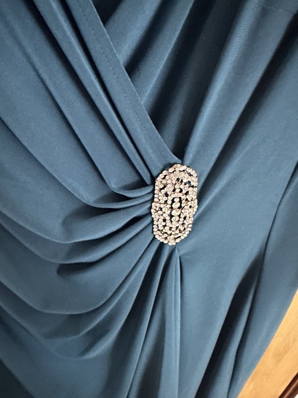 Stunning Turquoise Joanna Hope Dress Size 22 Worn Once - Perfect Condition. gallery