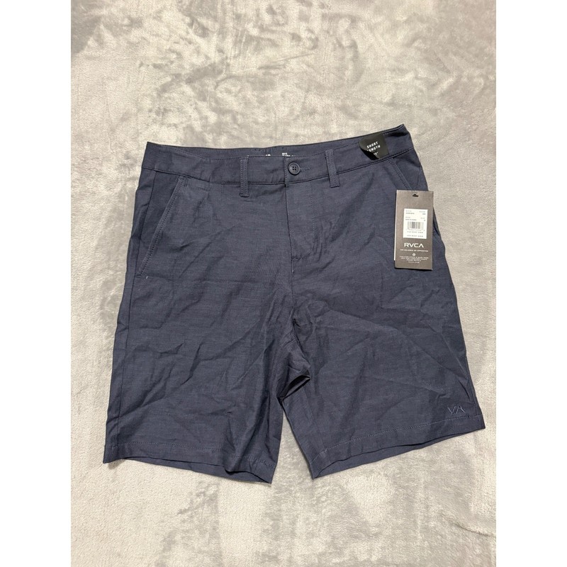 RVCA Back In Hybrid Shorts Boys Size 29 Dark Blue Dual Purpose Trunk AVBWSO0103