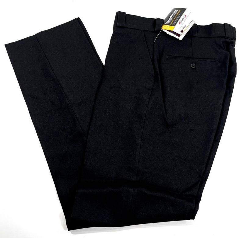 NWT MENS 32×36 ELBECO CHECKPOINTE POLYESTER UNIFORM PANTS U20 BLACK