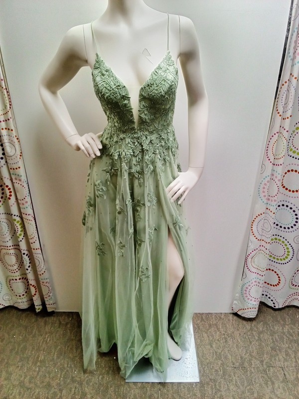 Sage Floral Dress