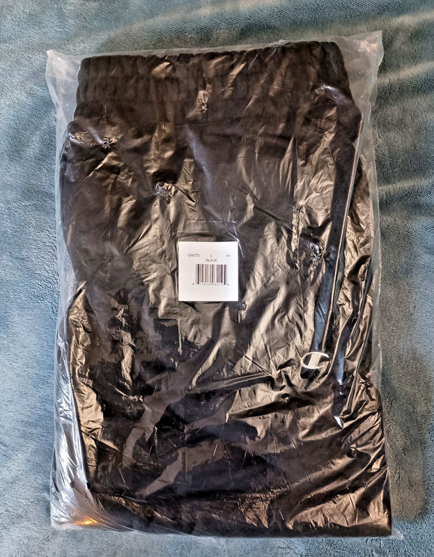 Men’s Size Large Champion Performance 80% Cotton Black Sweatpants OAO70