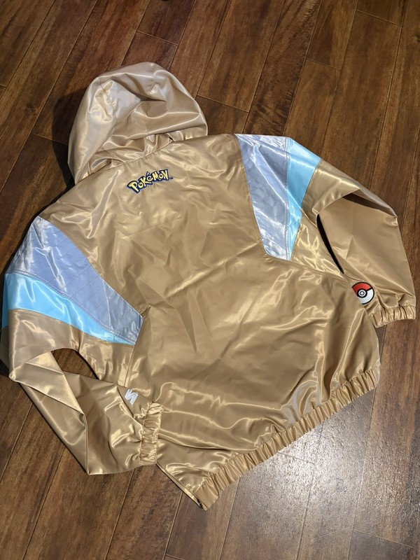 Pokemon x Target Starter Pullover Jacket Gold JOHTO Region Size SMALL gallery