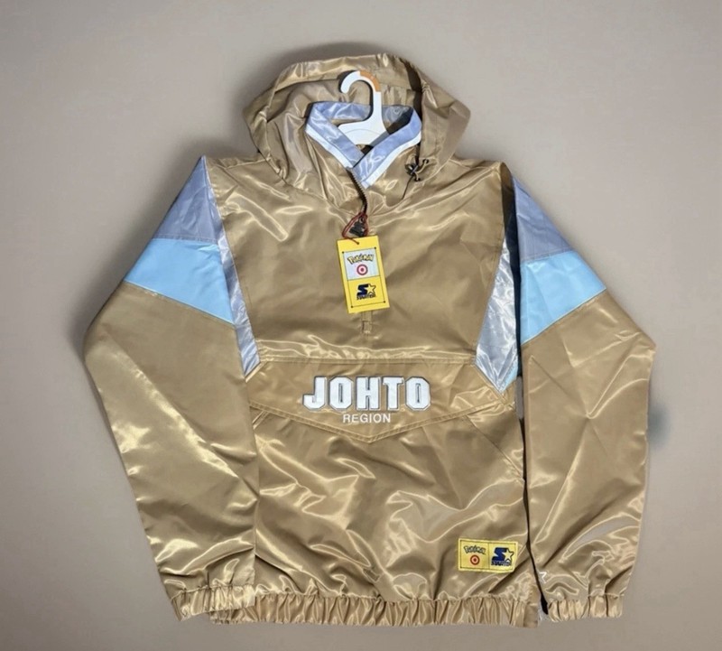 Pokemon x Target Starter Pullover Jacket JOHTO Region Size SMALL ! SHIPS NOW !