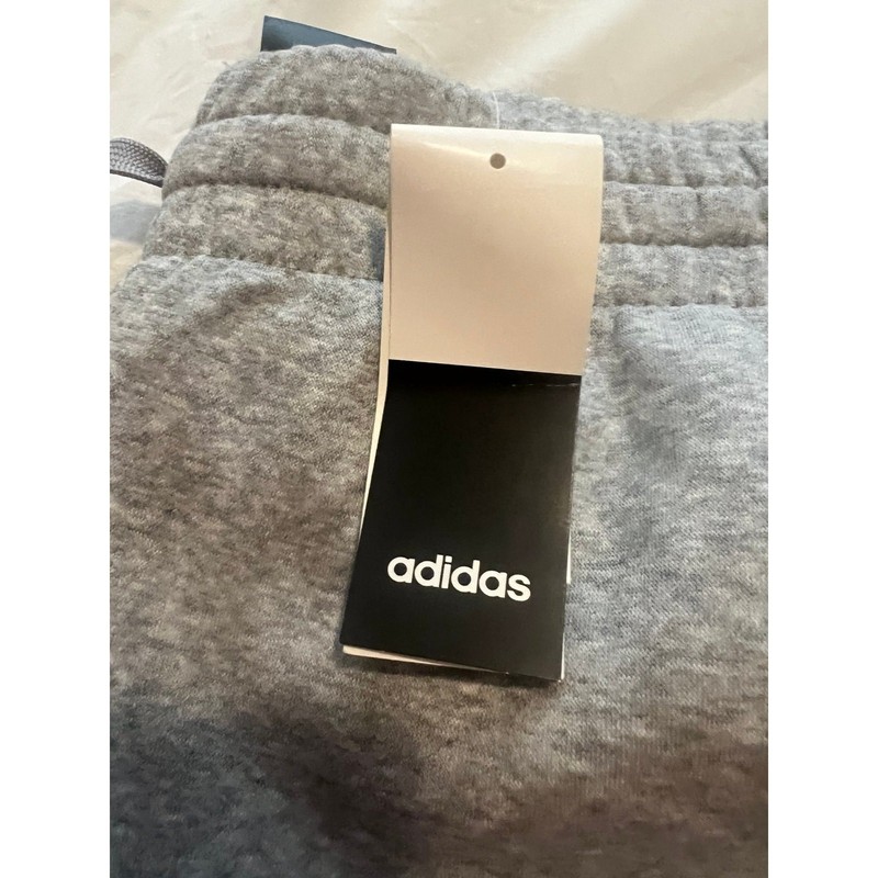 adidas Heather Grey Three-Stripe Sweatpants | Women Size XL gallery