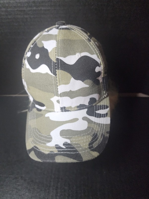 UNISEX Camouflage Hat Hook n Loop Closure 80% Acrylic 20% Wool OSFM NWOT