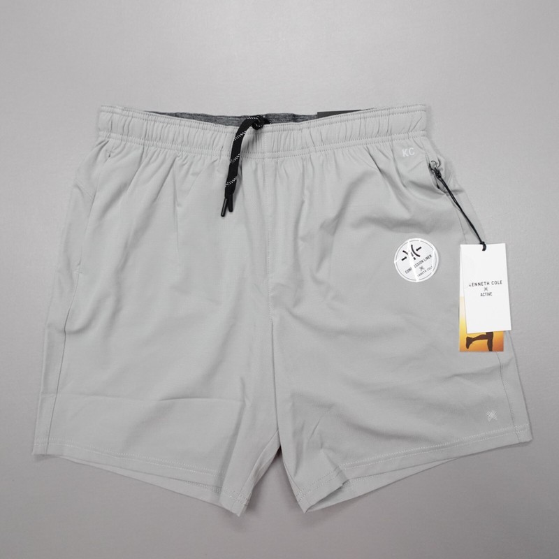 Kenneth Cole Tech Shorts Stretch DWR Compression Liner Grey 7″ Inseam