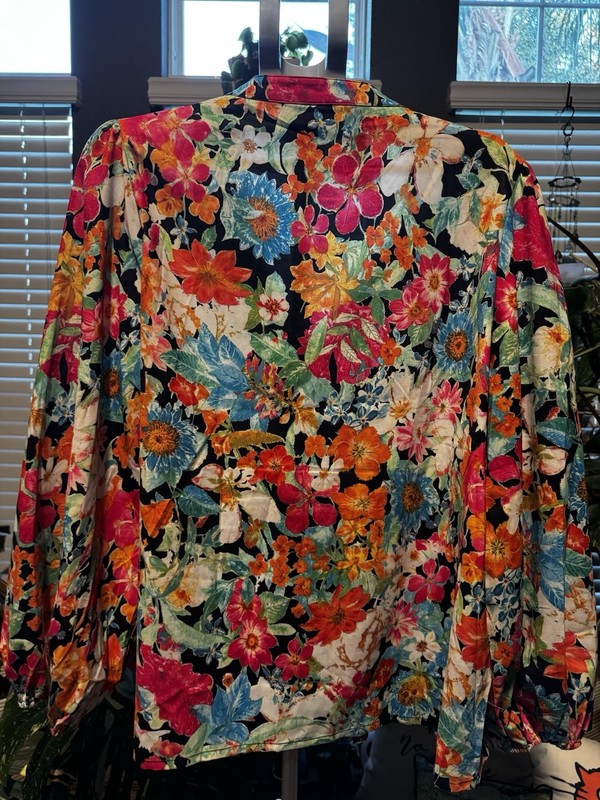 One Eleven North Floral Windbreaker Pullover Jacket gallery