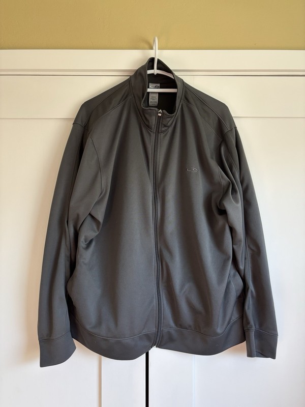 Champion Performance Lightweight Jacket Mens Size X-Large Full Zip Gray Running