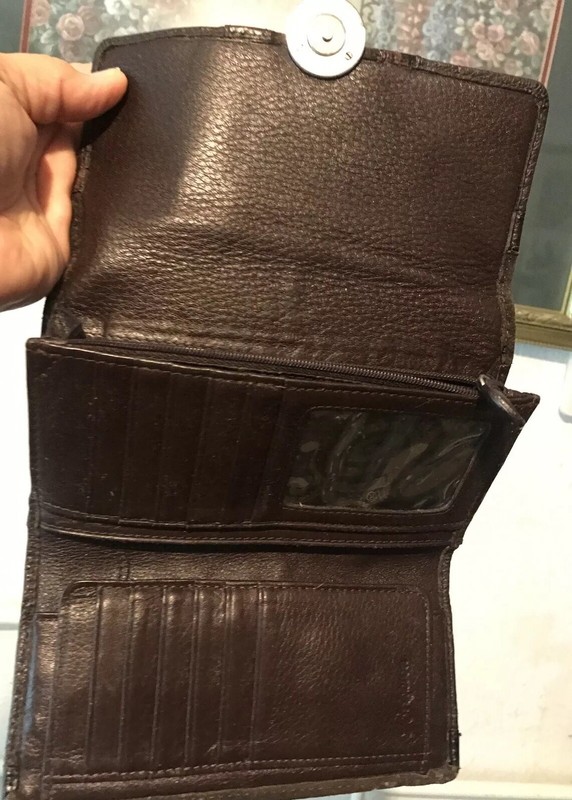 BRIGHTON SOPHIE's CIRCLE Suede & Leather Medium WALLET Organizer Purse gallery