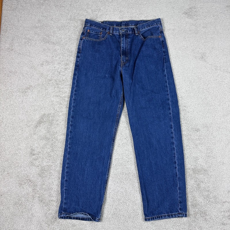 Levi’s Jeans Men’s 36×31 Blue 550 Straight Regular Original Denim Tag 38×32