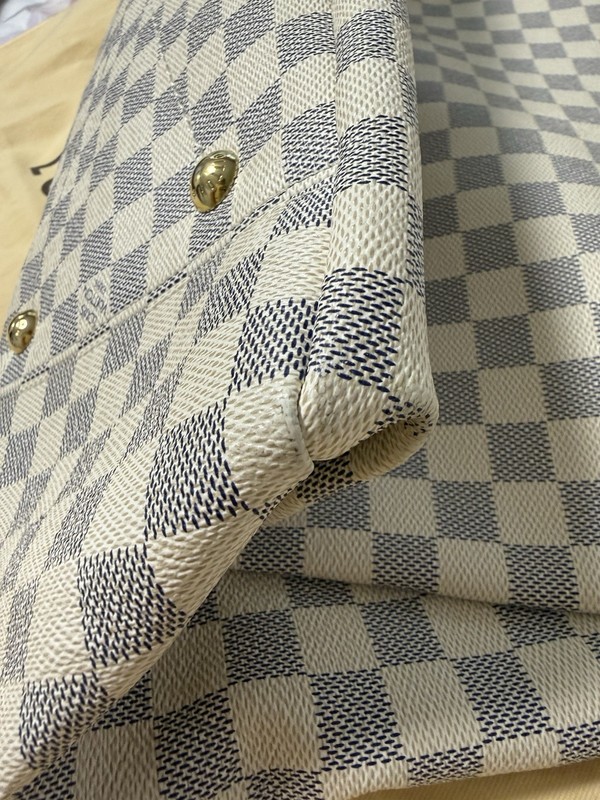 Louis Vuitton Damier Artsy GM Handle Beige/Blue w/ Box Dust Bag gallery
