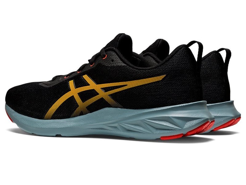 Size 13 - ASICS Men's VERSABLAST 2 Running Shoes Black/Amber gallery