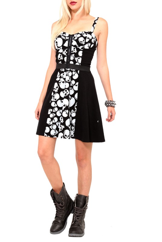 ROYAL BONES by TRIPP GOTHIC PUNK ROCKER DRESS SKULLS LOLITA DOLL METAL CE1096P