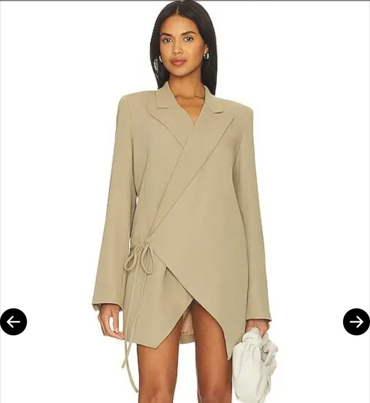 NWT L’Academie Orion Dress M Beige