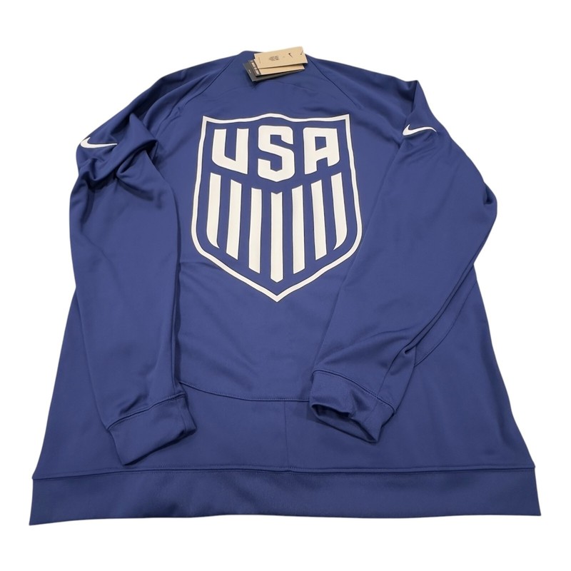 Nike Track Jacket Mens XL Blue USMNT Soccer Full Zip Back Graphic DH4752-421 gallery