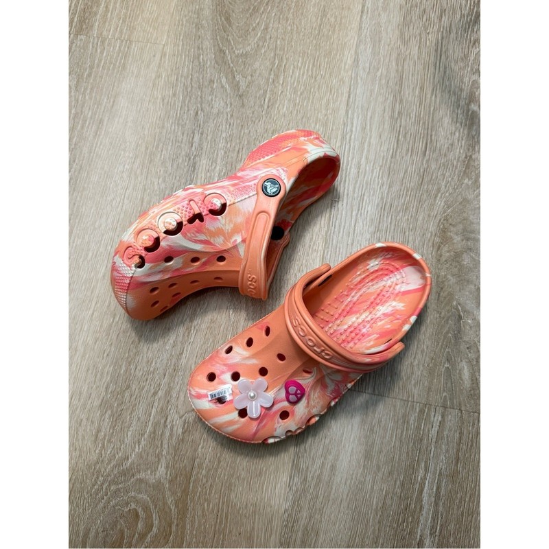 NEW Crocs Adult Baya Marbled Clogs Unisex with 2 Free Jibbitz Mens 5 Womens 7