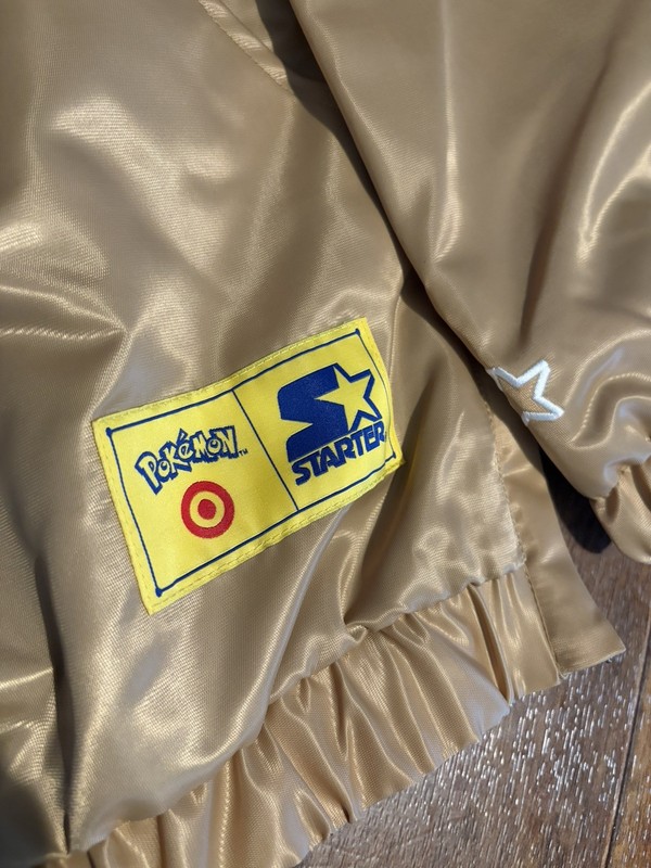 Pokemon x Target Starter Pullover Jacket Gold JOHTO Region Size SMALL gallery
