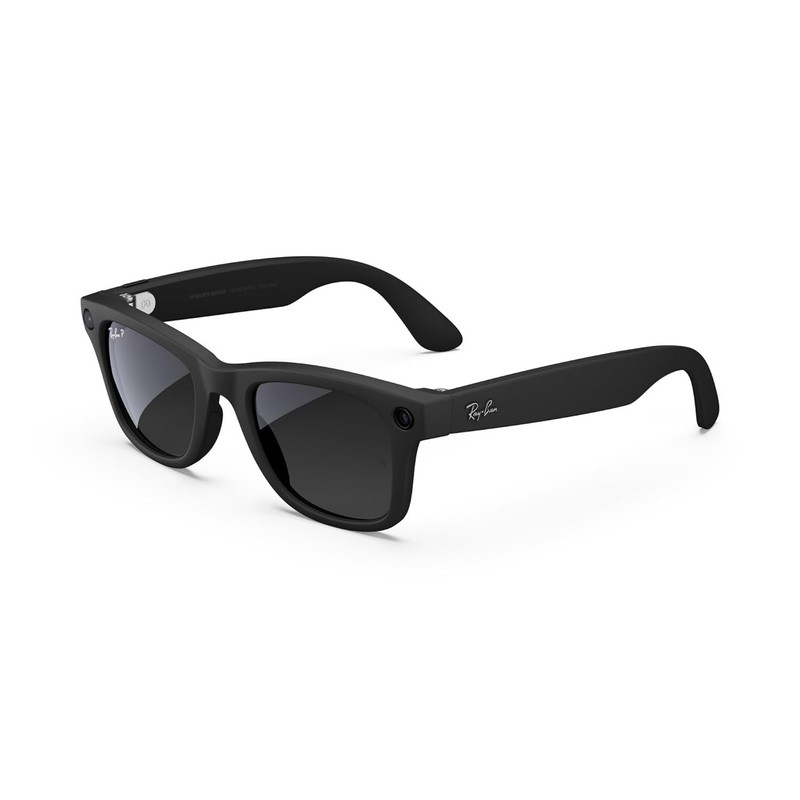 Refurbished Ray-Ban Meta Wayfarer (Gen 1), Matte Black / Gradient Graphite Polar