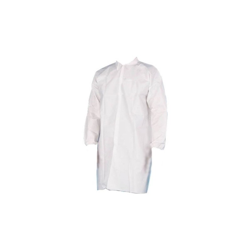4XL 25 Pieces White Disposable Lab Coat Microporous Gown Medical Industrial Use