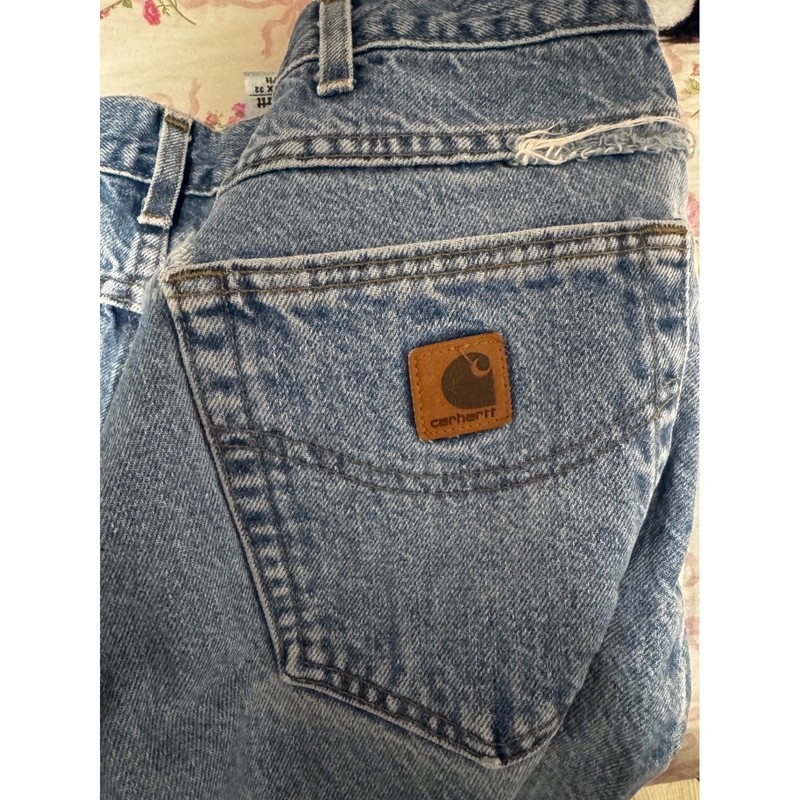 Carhartt B167 DST Loose Fit Denim Jeans Mens 36x32 Stonewash Vintage Workwear gallery