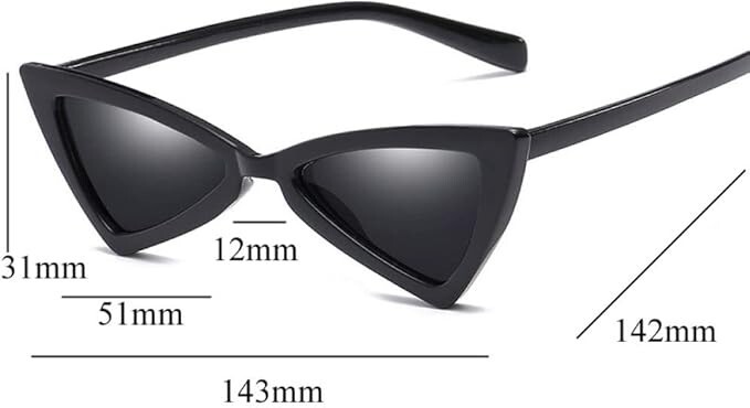 Cat Eye Sunglasses Woman Vintage Butterfly Female Retro Striangle Style Eyeglass gallery