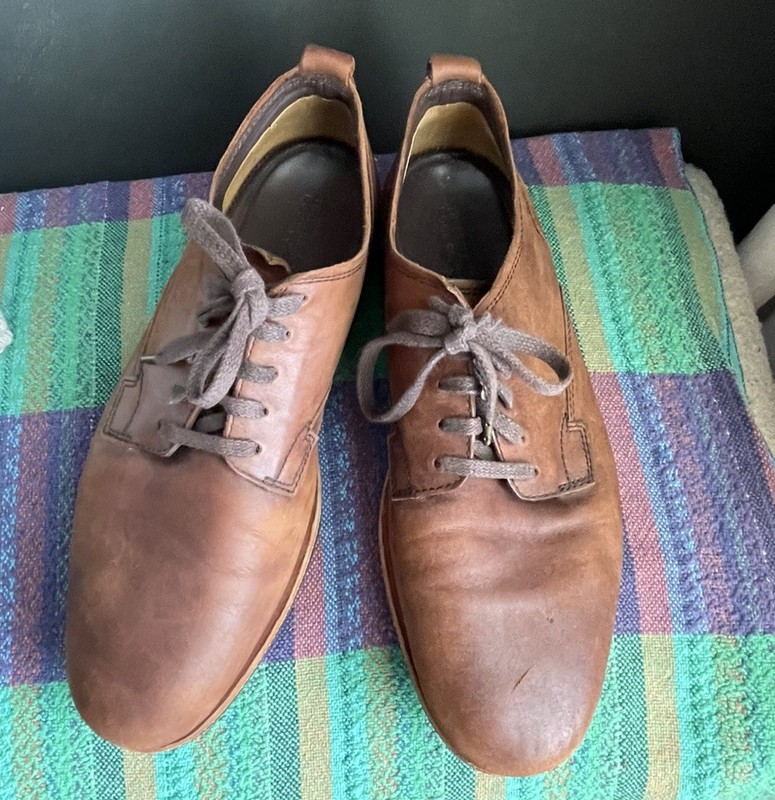 Timberland Boot Company BARDSTOWN Oxford Men 12 Brown Leather Derby PLAIN TOE gallery