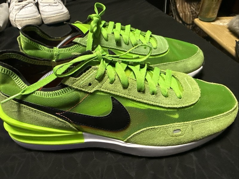 Nike Waffle One Shoes «Electric Green» Black DA7995-300 Men’s Sz 12Athletic Shoe