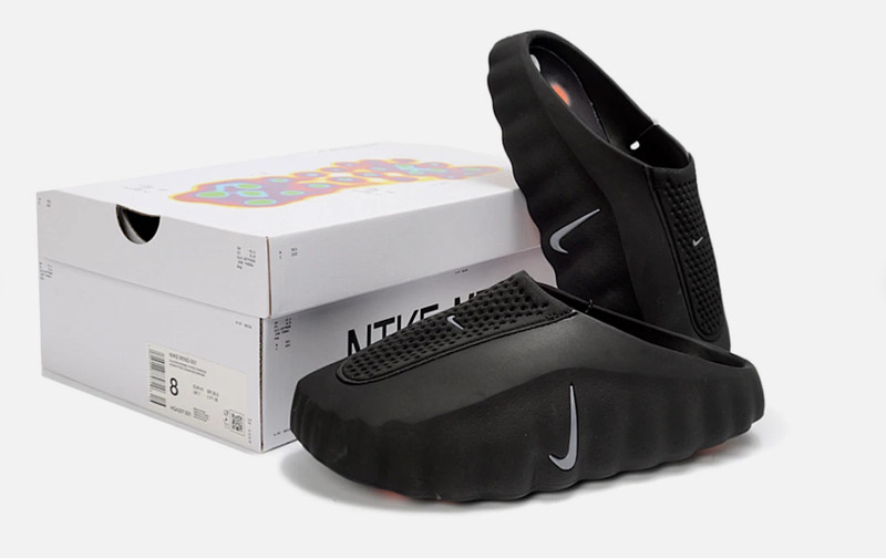 Nike Mind 001 Slipper Slide Men’s Pregame Mules- Jordan 4 «Black Cat»
