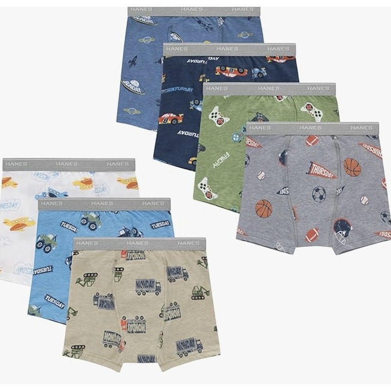 Hanes Toddler 4T/5T Assorted 14 Pack Potty Trainer Boxer Brief Underwear OS14-19