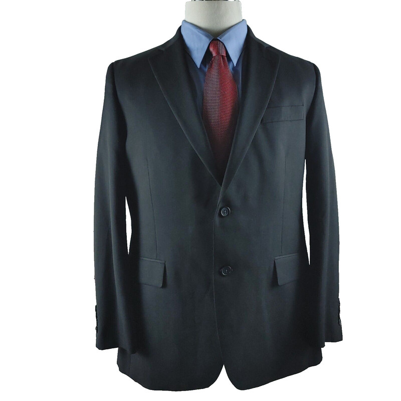 Stafford Tailored Couture Classic Fit 42R 2 Buttton Charcoal Suit Blazer