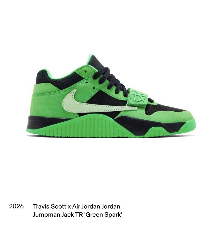Size10- Jumpman Jack Travis Scott (Green Spark)