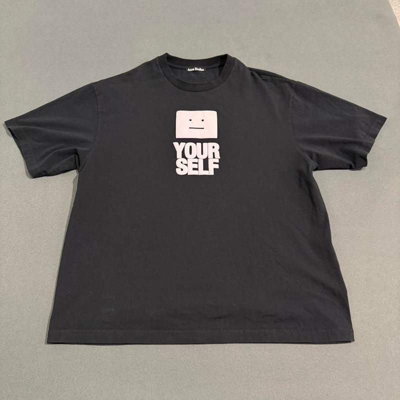 Acne Studios «Yourself» Face Graphic T-Shirt Black Men’s L