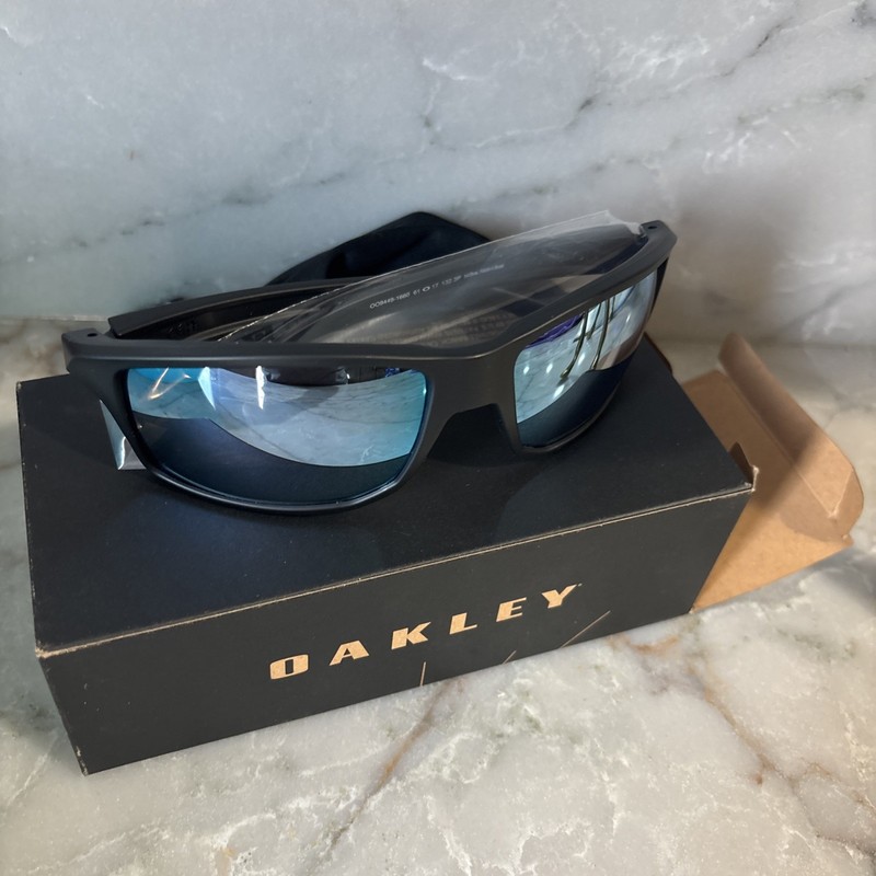 Oakley Gibston 9449-1660 Sunglasses Matte Black Prizm Deep Water Polar