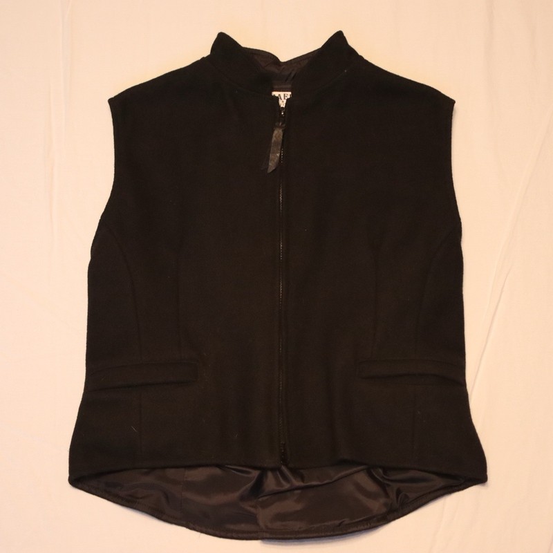 Schaefer Outfitter Silver Anniversary Wool Blend Zip Vest Black XL USA
