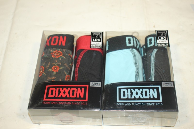NEW Lot of 4 Dixxon Flannel Co. Cotton Boxer Briefs Large Blue & Red