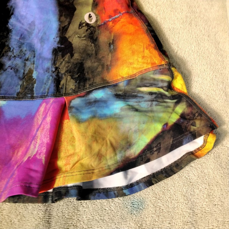Dona Jo Skirt Skort Womens Size 2 Colorful Tie Dye Pleated Pockets Pull On gallery