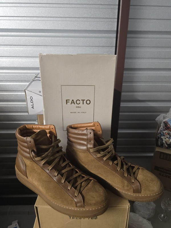 Facto HSU Made in Italy Leather High Top Sneakers