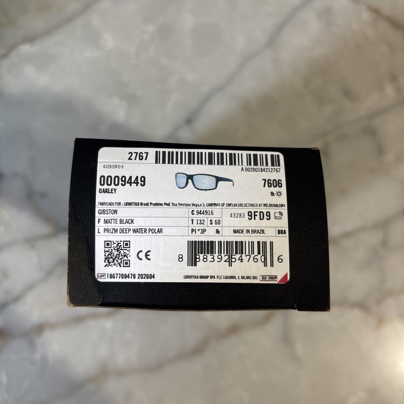 Oakley Gibston 9449-1660 Sunglasses Matte Black Prizm Deep Water Polar gallery