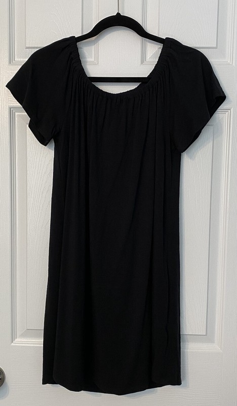 Southcott Women’s Size 1/S Black Short Sleeve Elastic Scoop Neck Knit Dress