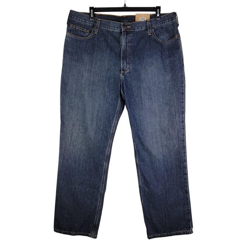 Carhartt Holter Jean Men’s 42X32 Relaxed Fit Blue Jeans Fits Over Boots NEW!
