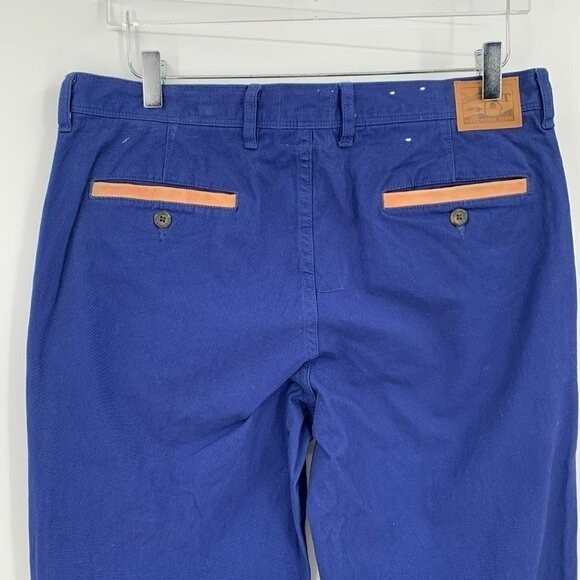 Southern Tide RT-7 navy blue cotton stretch pants trousers men 33W 32L 33 gallery