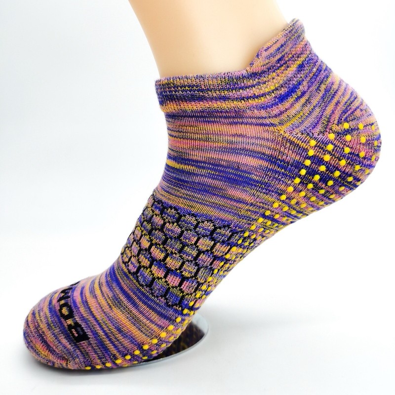 4 pairs BOMBAS Women's Performance Gripper Honeycomb Ankle Socks size M 6-10 gallery