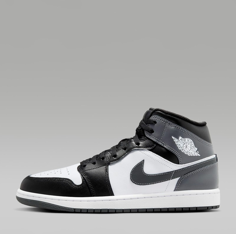 Nike Air Jordan 1 Mid Sneakers Shoes Black/White/Iron Gray DQ8426-001 US 7-12